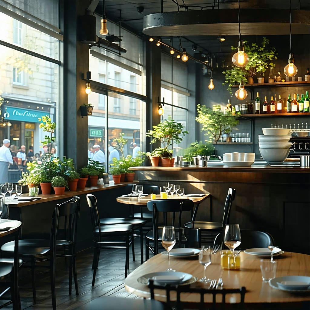make an image of a restaurant-1