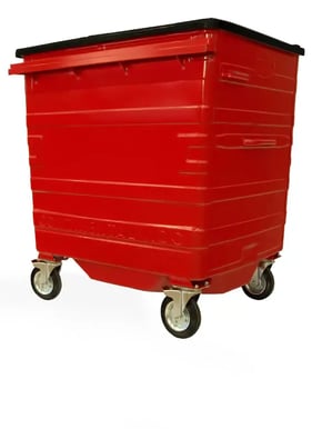 Waste-bin red